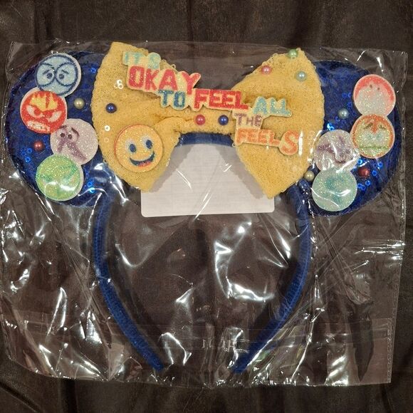 Inside Out Mouse Mickey Ears Headband for Disneyland Walt Disney W… - Picture 5 of 6